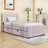 Twin Upholstered Platform Bed with Trundle-1178096155