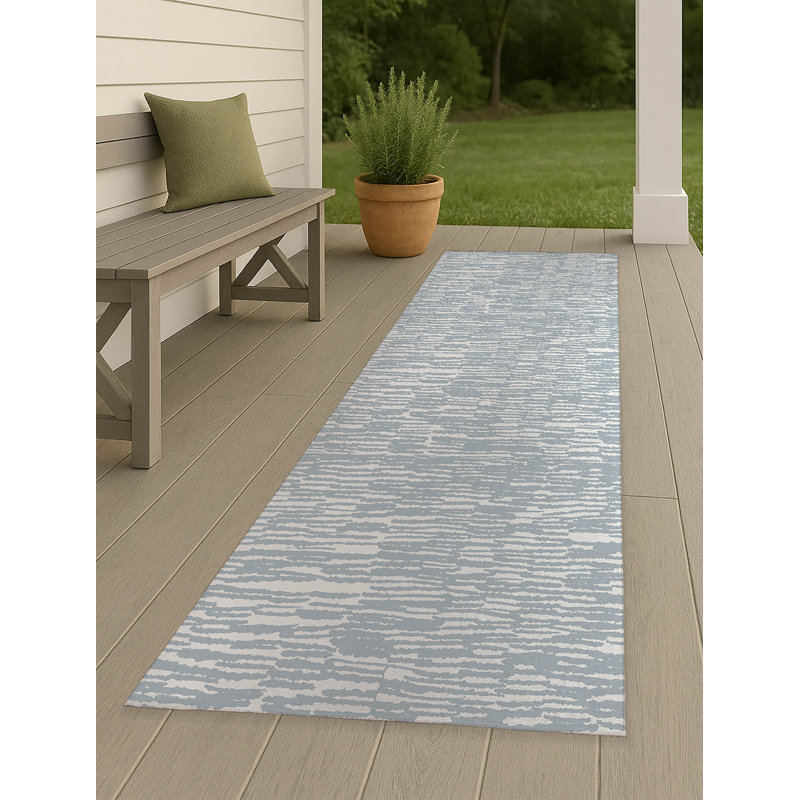 Tapis d'extérieur antidérapant Strands, Tapis de couloir 2 pi 6 po x 8 pi