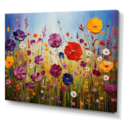 «Abstract Wildflowers», reproduction d'art sur toile