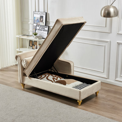 Chaise longue rembourrée Modern