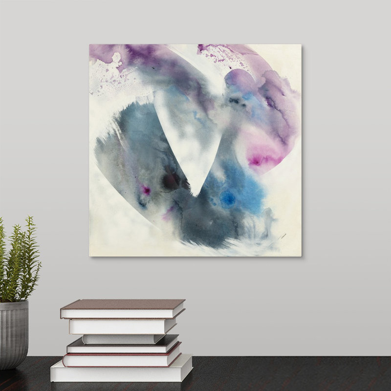« brush stroke i », peinture sur toile, Toile tendue, H 12 po x l 12 po x P 1,25 po