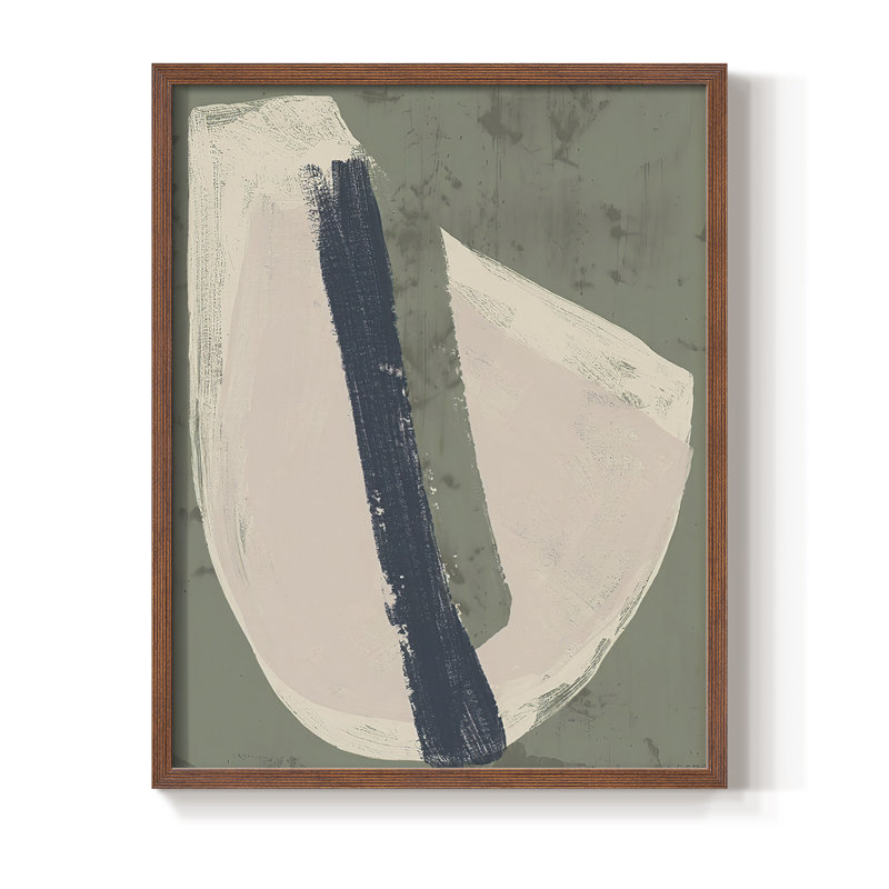 Papier découpé encadré IV - Bois massif, H 20 po x l 16 po, Brun