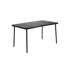 7 pièces de patio: Extérieur élégant avec chaises en plastique et table en acier, surface 3D, entretien facile: housses imperméables, table basse renforcée-1757925810