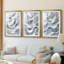 ABSTRACT Series CDLV  -Custom Framed  Premium Print W Matt - 3 Pieces-1436378712