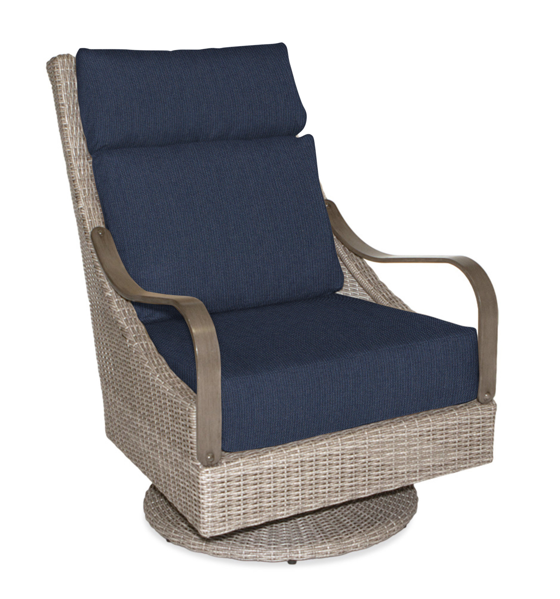 InspiredVisions Maddox Swivel High Back Patio Chair with