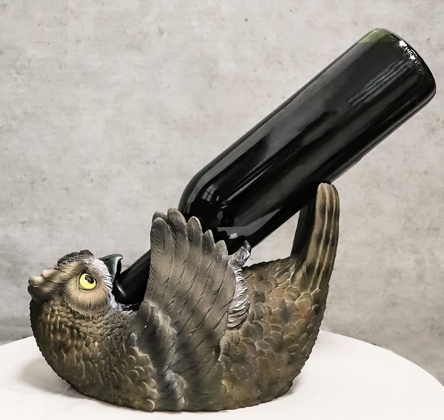 Millwood Pines Wisdom Of The Forest Great Horned Owl Wine Holder Owl