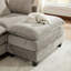 Canapé modulaire avec repose-pieds Cloud - Coussin double couche confortable, siège de salon-948245373