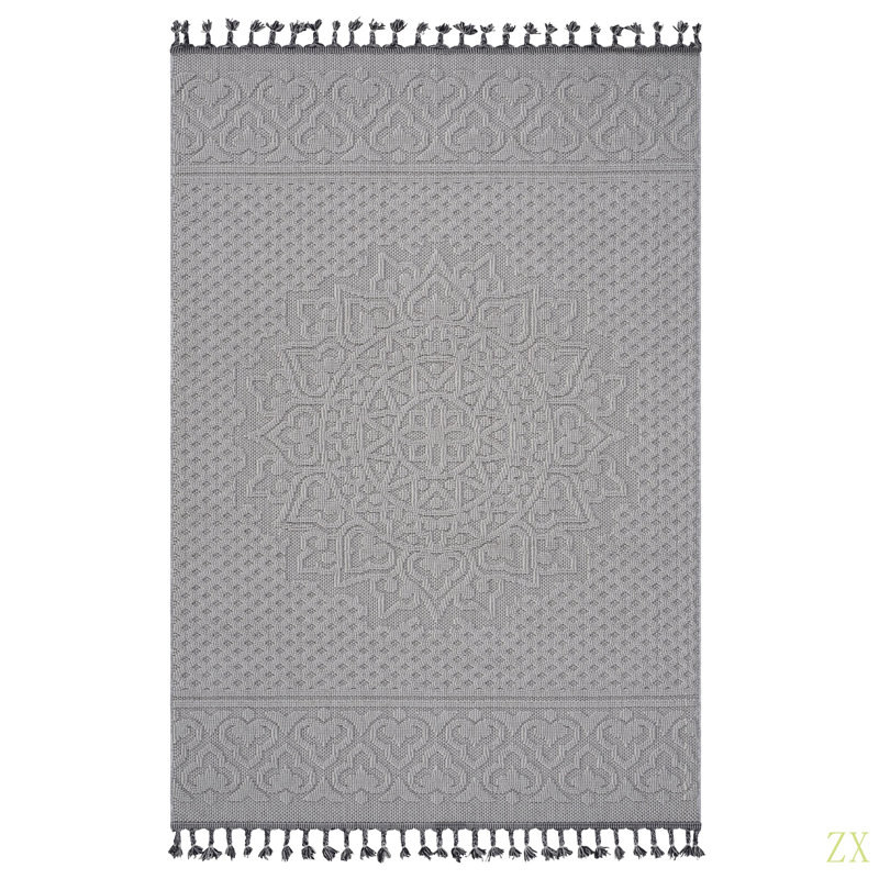4X6 / Medallion Indoor / Outdoor Area Rug Stain Resistant, Non-Shedding, Friendly For Living Room, Bedroom, Dining Room And High-Traffic Areas
