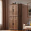Grand garde-manger avec 3 armoires coulissantes, 6 portes et 2 tiroirs-130012507