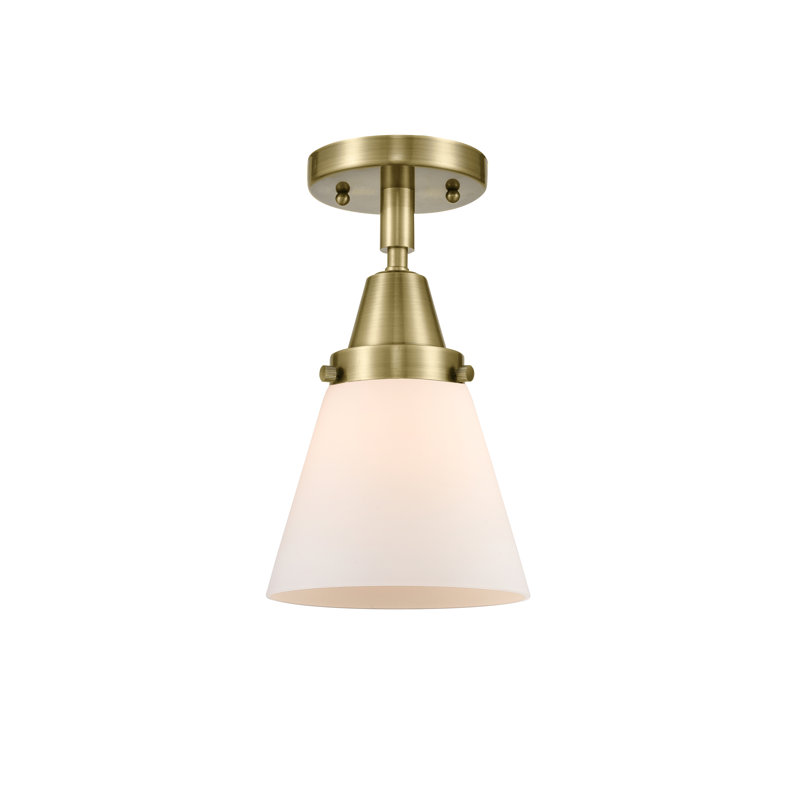 Plafonnier en verre, Laiton antique, Ampoule non incluse, Oui