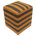 Orange foncé / laine noire