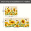 Ensemble de 2 tapis de cuisine tournesol papillon jaune
