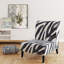 Zebra Striped - Upholstered Accent Slipper Chair-548633995