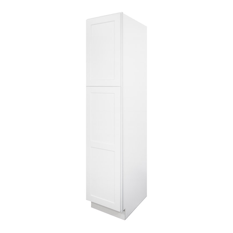 Garde-manger encastré à 2 portes et 5 tablettes Wall l 18 po x H 84 po x P 24 po Prêt à assembler (RTA)