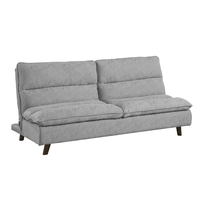 Canapé-lit rembourré en tissu texturé moderne Sofacasual, Gris