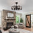 Cantin 24.8" Classic Black Caged Farmhouse Ceiling Fan With Light Kit and Remote Control-535535151