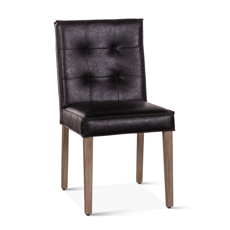 Malti Upholstered Dining Chair, Black, White
