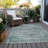 Machine Washable Indoor/Outdoor Xhevrie Teal Rug-1381927690