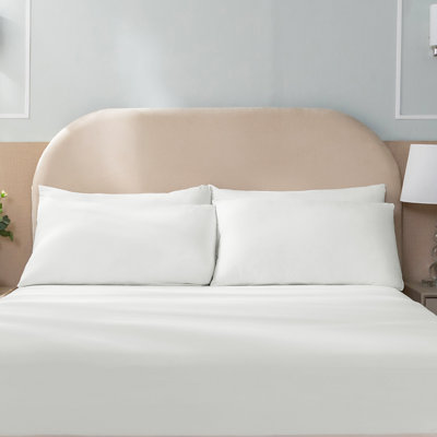 Taie d'oreiller rafraîchissante REST® Evercool® + standard - 2 taies d'oreiller pour peau sensible, tissu infusé d'argent pour un sommeil hygiénique, lisse et soyeuse pour les cheveux bouclés, haute élasticité pour un ajustement parfait (19 po x 2