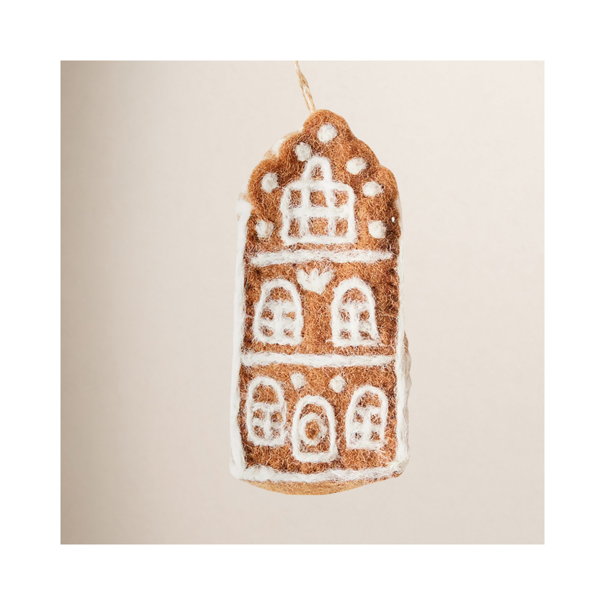 Felted Dutch House Ornament - Canal House