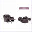 Fauteuils inclinables | Fauteuil inclinable berçant douillet et confortable | Brun foncé | Polyuréthane