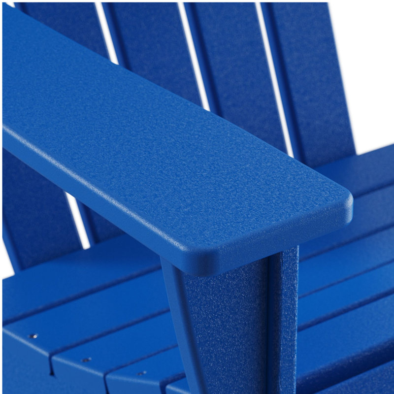 POLYWOOD Nautical Adirondack Chair, Pacific Blue