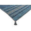 Azizi Striped Hand Woven Cotton Blue Rug-554625485