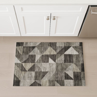 Machine Washable Indoor/Outdoor Kesler ACN2373 Geometric Rug