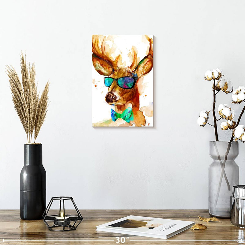 Brampt Cool Deer, 12" H x 8" W