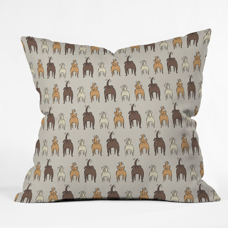 Coussin intérieur / extérieur Little Dog Design, 16 po x 1 po