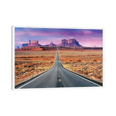 Road To Monument Valley, Sunset by Susanne Kremer - Print on Canvas