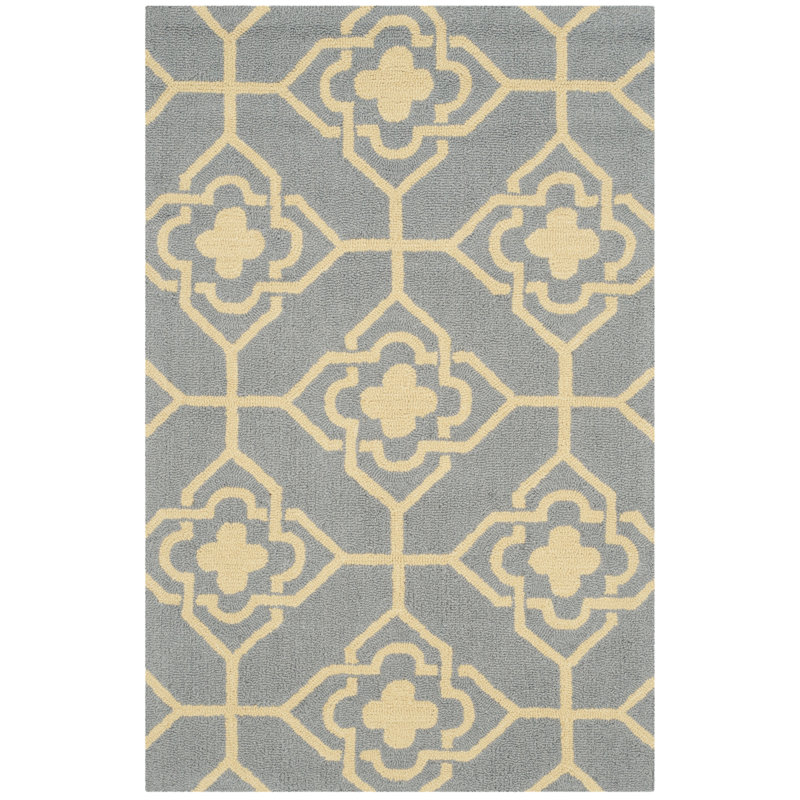 Ramsgate Hand Hooked Performance Geometric Rug, Rectangle 5' x 8'