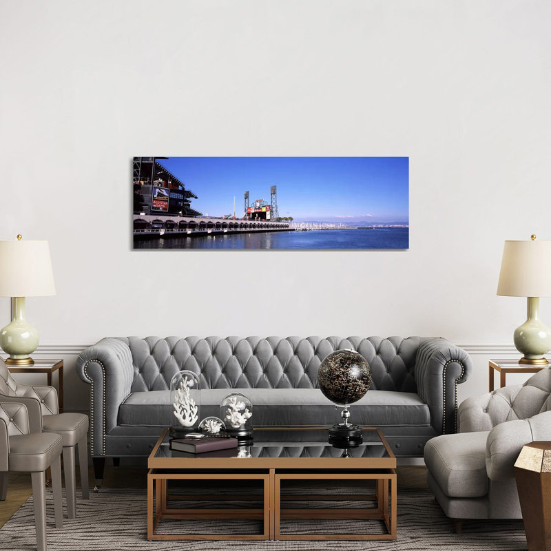Baseball Park At The Waterfront, AT&T Park, San Francisco, California, USA - Wrapped Canvas Panoramic Print