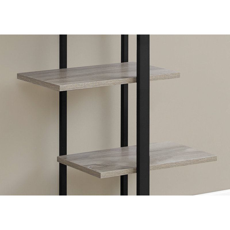 Bibliothèque polyvalente à 5 niveaux pour le bureau et la chambre à coucher, une solution de rangement élégante et fonctionnelle.