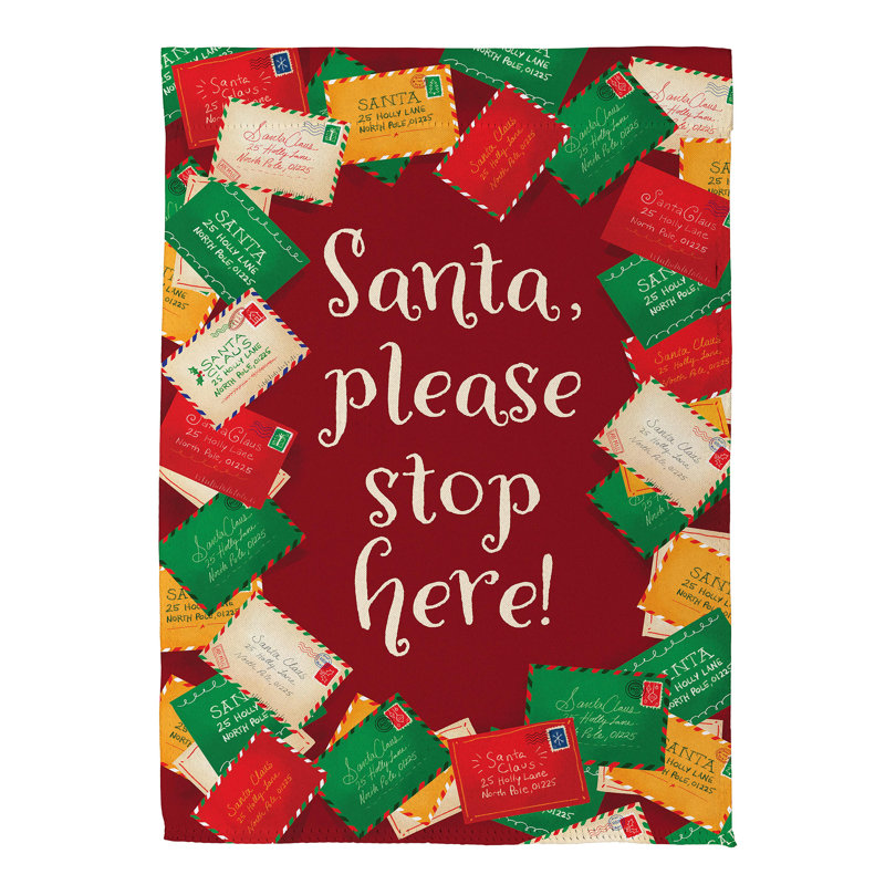 Lettres au drapeau de la maison du père Noël en suède