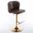 Cuir PU brun / cadre noir