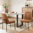 Fabric Upholstered Parsons Side Chair Dining Chair-1936871452