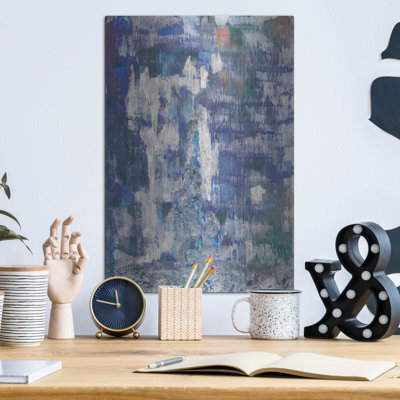  «Lapis Waterfall 2» par Alicia Ludwig, art mural en métal