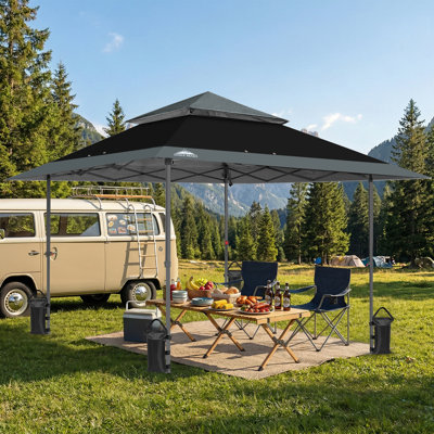 Pop Up Canopies 13 Ft. W x 13 Ft. D Steel Outdoor Straight Leg Canopy