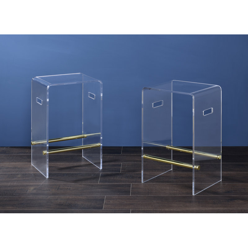 Counter Stool, Gold Footrest