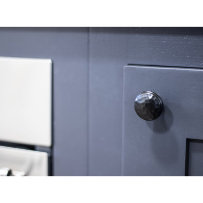 Hammered 30mm Diameter Round Knob