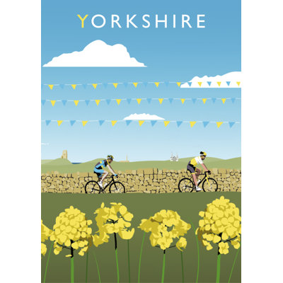 Yorkshire Cycling 1 Piece Wall Art