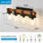 4-Light -Matte Black And Wooden Wall Lamps With Glass Lamp Shade (No Bulbs) For Dinning Room Hallway Bedroom-556015750-556015747