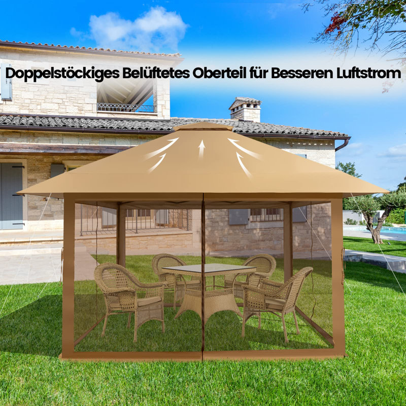 Pavilion Garden Pavilion Folding Pavilion, Brown