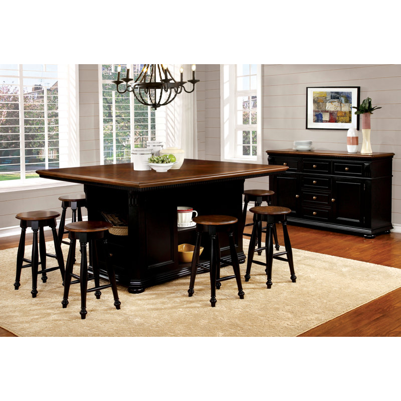 Tabouret de comptoir 24 po Merton, Noir