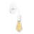 Modern White Wall Lamp, Metal Body | E27 Socket, Max 40W | IP20 Rated, Stylish and Functional Design for Home Décor, Perfect for Living Room, Bedroom, and Hallway Lighting-565124621