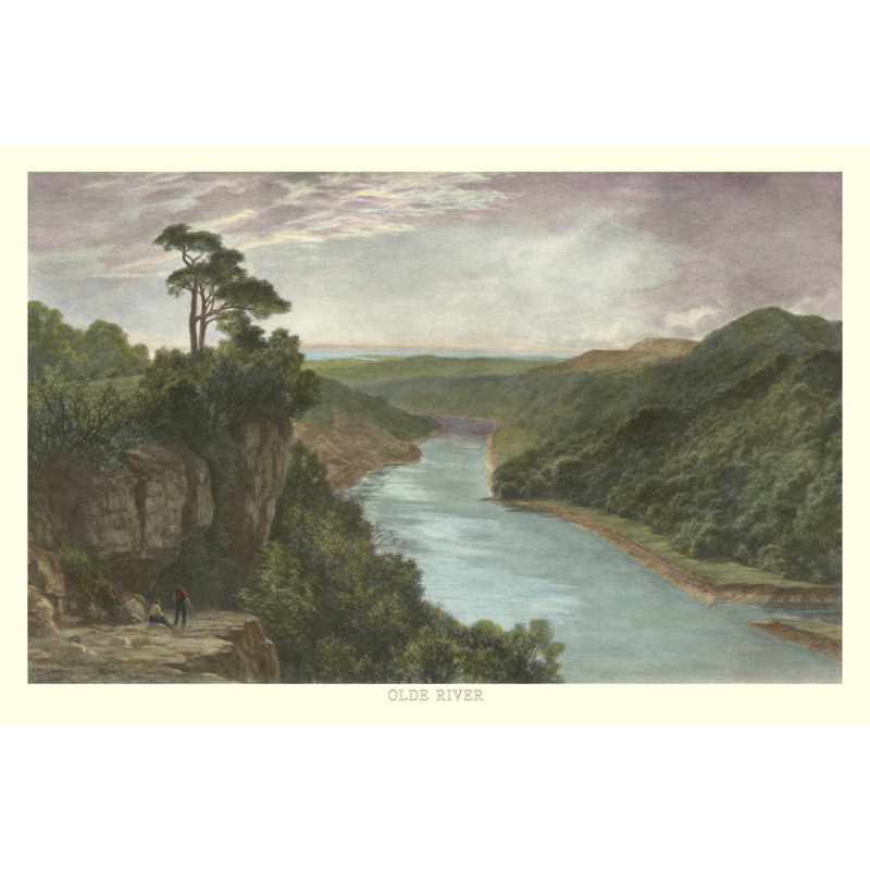 Olde River by Johnson - Wrapped Canvas Painting, 20cm H x 30cm W