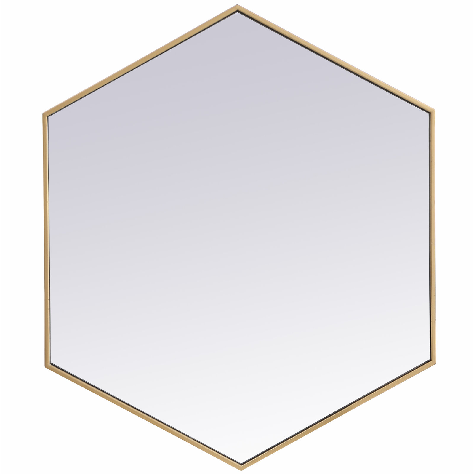 Sabine 41" Accent Mirror, Brass, 40" x 30"