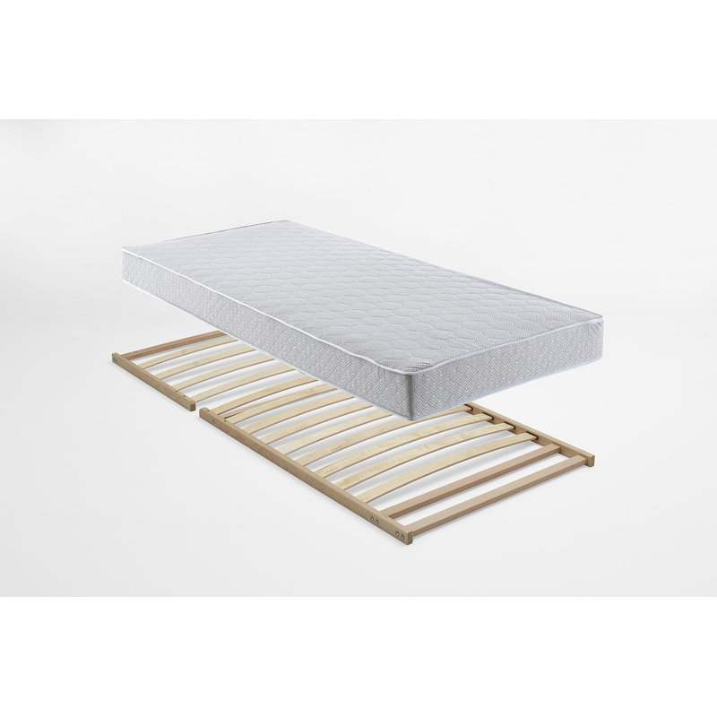 Estrith Bed Frame, 100 x 200cm, Anthracite, Bonnell Spring Core, H3