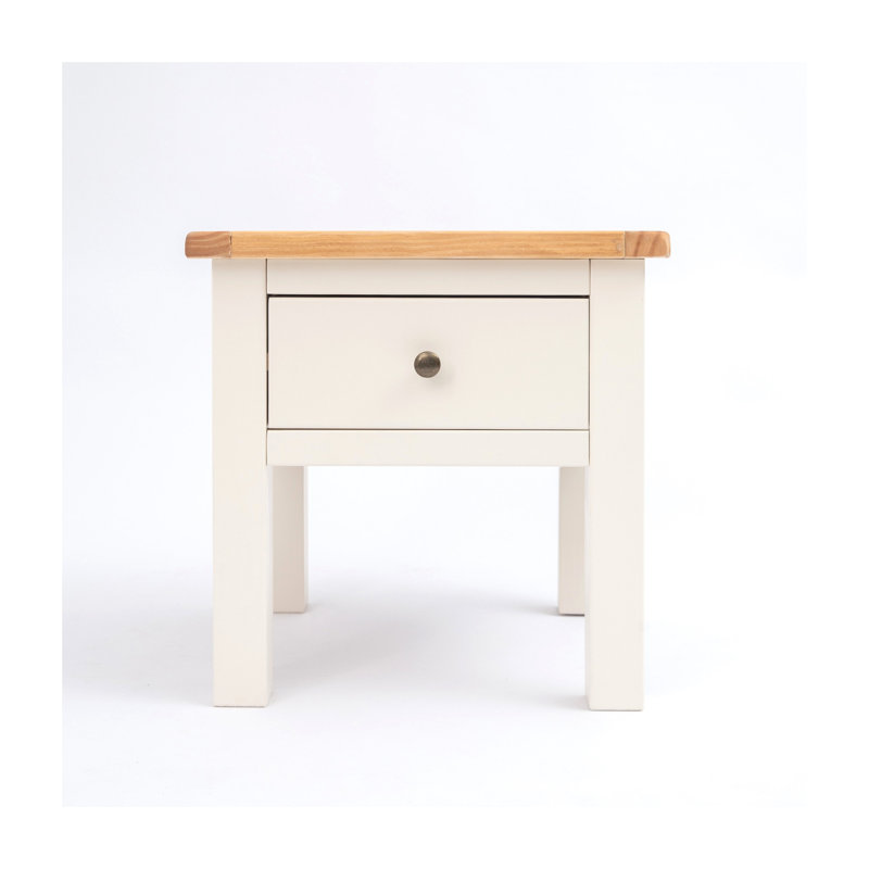 End Table, Natural/White